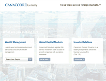 Tablet Screenshot of canaccordgenuity.com